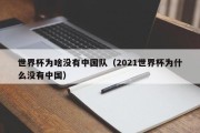 世界杯为啥没有中国队（2021世界杯为什么没有中国）