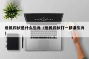 危机四伏是什么生肖（危机四伏打一精准生肖）