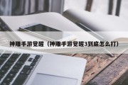 神雕手游觉醒（神雕手游觉醒3到底怎么打）