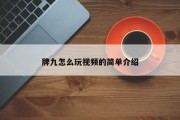 牌九怎么玩视频的简单介绍