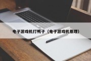 电子游戏机打鸭子（电子游戏机原理）