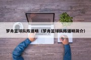 梦舟篮球队陈道明（梦舟篮球队陈道明简介）