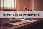 电子游戏产业经济占比（电子游戏产业产值）